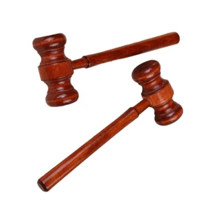 2 Piezas Juez Hammer Juguete Novedad Mazo Abogado Bebé Niño Pequeño Mini Beat - Imagen 1 de 11