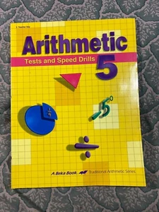 Abeka Arithmetic 5 Test and Speed Drills Teacher Key - Imagen 1 de 4