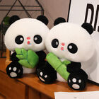 Beau panda avec bambou farci jouet doux animal ours peluche poupée enfants