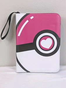 Pokemon Pokeball Binder Pink 400 Card Holder Trading Card Binder 50 Sleeves - Bild 1 von 6