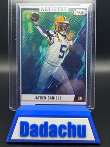 2024 Sage Artistry #59 Blue Parallel Jayden Daniels Washington Commanders RC QB - Picture 1 of 2