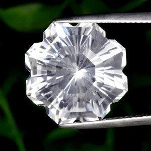 💎 16.73ct 16.3x16.3mm VS Fancy Natural White Quartz - Brazil Gemstone - Picture 1 of 4