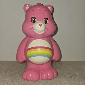 8 Inch Care Bear Piggy Bank Pink Rainbow 2015  8 in. Tall 277 Ceramic - Picture 1 of 6