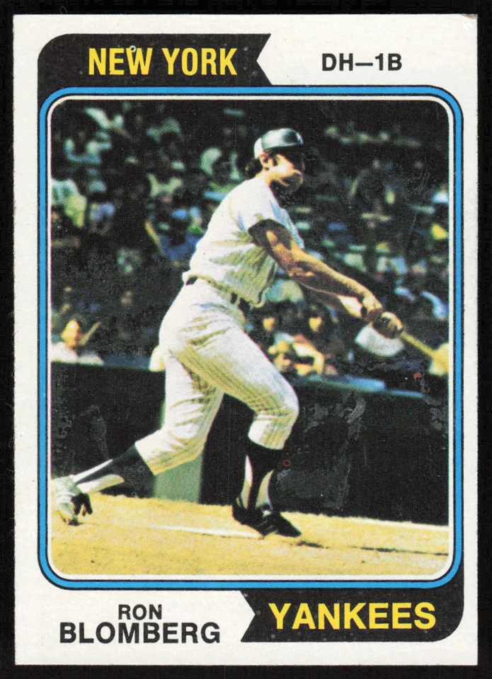 1974 Topps #117 Ron Blomberg - $1 SHIPPING (JB4) - Image 1 of 2
