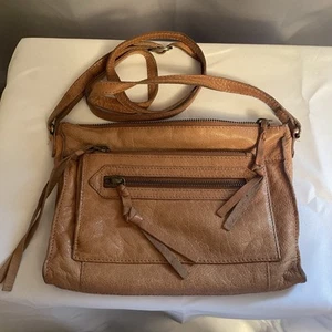 Borsa a tracolla piccola Day & Mood in pelle borsa a mano borsa Anni marrone Boho Festival - Foto 1 di 16