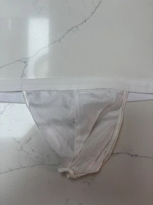 Mens Lads KINIKI  White Thong Size L With Vintage Rare BNWOT string  - Image 1 of 2