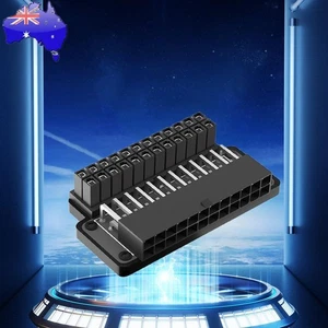 Motherboard Power Supply Cable Connectors Black Gender Changer Connector Adapter - Afbeelding 1 van 10