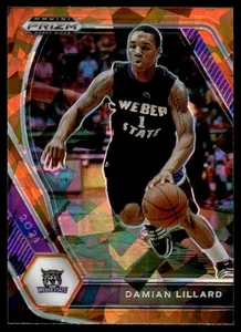 2021-22 Panini Prizm Draft Picks Prizms Orange Ice Damian Lillard #83 21078 - Picture 1 of 2