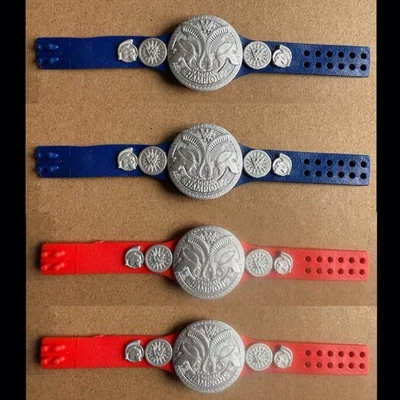 4-Pack Mattel WWE Champion Tag Team Championship Title Belt Wrestling Toy Figure - Image 1 of 3