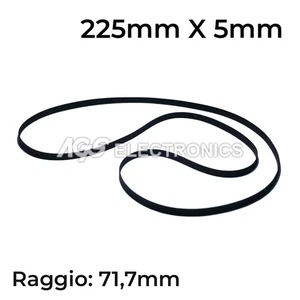 Cinghia per giradischi 225mm x 5mm Raggio: 71,7mm Diametro: 143mm - Picture 1 of 1