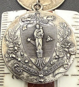 VINTAGE SELTENER ANHÄNGER STERLINGSILBER MUTTER MARIA MARIANISTENORDEN - Bild 1 von 8