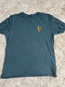 Camiseta Nike Roger Federer RF 2018 US Open Tenis Doble Cara Para Hombre L Naranja - Imagen 1 de 4