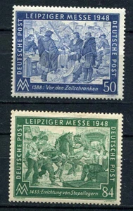 Germany - AMG : Leipzig Fair set from 1948 - mint - Photo 1 sur 1