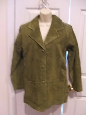 Новый в упаковке $219 NEWPORT новости оливковая замша кожаный блейзер куртка размер маленький - Изображение 1 из 3