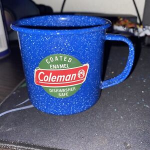 Coleman 10 Ounce Enamelware Coffee Mug (Blue) enamel NEW cup
