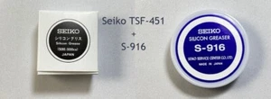 Seiko S-916 Plus Recarga 50ml TSF-451 Silicona Reloj Grasa Grasa Aplicador - Imagen 1 de 5