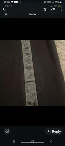 Mens black Armani joggers with grey logo - size medium. - Picture 1 of 6