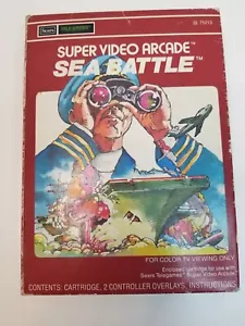 Intellivision Sea Battle Juego Probado Con Incrustaciones Super Video Arcade - Imagen 1 de 7