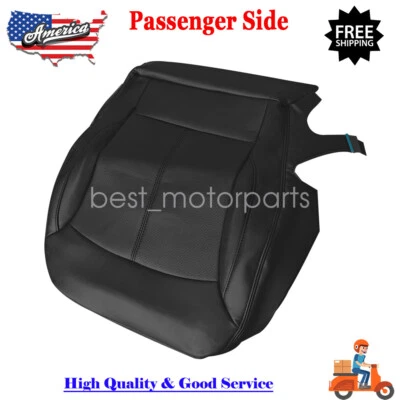 New Passenger Bottom PERF Leather Black Seat Cover For 2010-13 Buick LaCrosse - Imagem 1 de 4