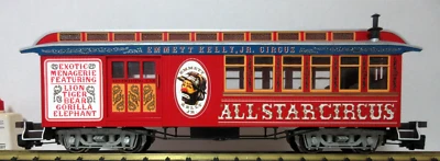 G Scale Bachmann Customized Emmett Kelly Jr. All Star Circus Combine - Image 1 of 4
