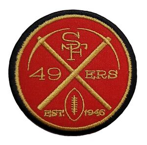 San Francisco 49ers NFL Retro Super Bowl NFL Football Embroidered Iron On Patch