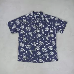 Vintage Structure Cotton Short Sleeve Camp Shirt Men's Large - Picture 1 of 3
