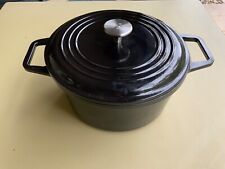 DARK BLUE MISEN ENAMELED DUTCH OVEN BASE With MATCHING LID  - NEW OUT OF BOX