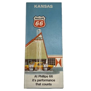 Vintage Kansas Road Map 1969 Phillips - Picture 1 of 4
