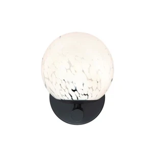 Designers Fountain Crown Heights 1 Light Sconce, Black/White - D252C-WS-AG-MB - Picture 1 of 1