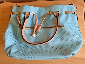 Superb Clarks Large Faux Leather Handbag in Blue - Picture 1 of 7