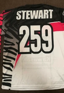 CUSTOM DESIGN JERSEY MOTOCROSS SUPERCROSS TEAM KAWASAKI JAMES STEWART 259 KX125. - Picture 1 of 4