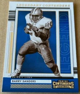 BARRY SANDERS HOF 2021 PANINI CONTENDERS LEGENDARY Card #LGD-BSA NM-MT Condition - Picture 1 of 2