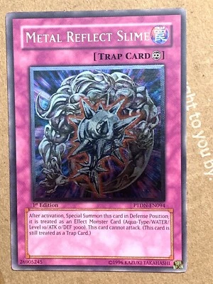 yugioh Metal Reflect Slime PTDN-EN094 1st Ed Ultimate Rare Near Mint - Image 1 of 4
