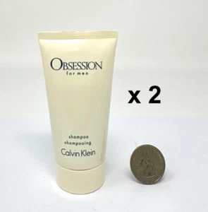 2 x Obsession (Original) Men Calvin Klein (50 ml/1.7 oz Each) Hair Body Shampoo - Picture 1 of 1
