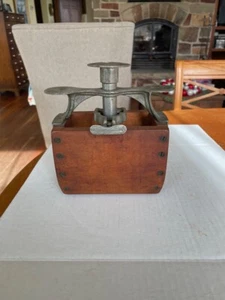 Antik 19. Jahrhundert Holz Butter Form Stempel Druck Box Bauernhaus - Bild 1 von 6