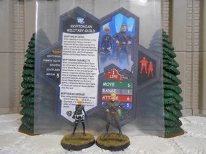 Heroscape Custom Kryptonian Military Guild Card & Figs w/ Sleeve DC Superman Zod - Picture 1 of 3