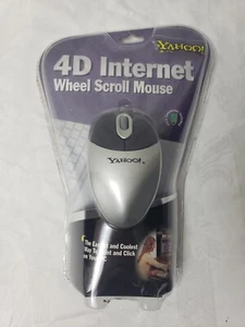 VINTAGE Yahoo! "4D Internet" Wheel Scroll Laser Mouse PS/2 - Picture 1 of 5