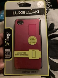 NEW ifrogz Luxe Lean Slim iPhone 4/4S PINK Hard Case Cover LuxeLean Snap-On - Picture 1 of 2