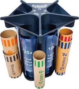 Coin Counter Coin Sorter Tube|Creative 5in1 Change Sorter Coin Counter - Picture 1 of 3