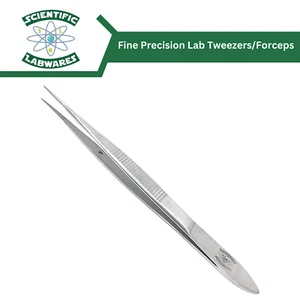 Pinzas/fórceps de laboratorio de precisión fina Scientific Labwares con puntas medianas 4,5 in - Imagen 1 de 1