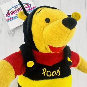 Walt Disney World 8" Mini Bean Bag Bumble Bee Winnie The Pooh Plush - Picture 1 of 8