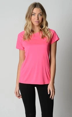 Urbane Activ Ladies Short Sleeve Sports Gym Top size 10 Colour Pink - image 1 of 4
