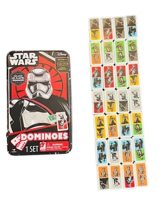 Disney Star Wars The Force Awakens Dominoes Set in Collectible Metal Tin Box - Picture 1 of 4
