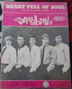 PARTITURAS YARDBIRDS AUTOGRAFIADAS ORIGINALES DE EE. UU. MUY RARAS CON CLAPTON - Imagen 1 de 5