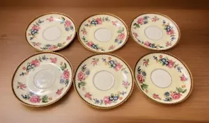 6 Vintage - Limoges France - Tressemanes & Vogt - Saucer Plates - Picture 1 of 6