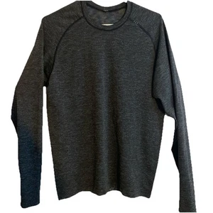 Lululemon Metal Vent Long Sleeve Shirt Men’s Medium Live In Practice Dark Gray - Picture 1 of 6