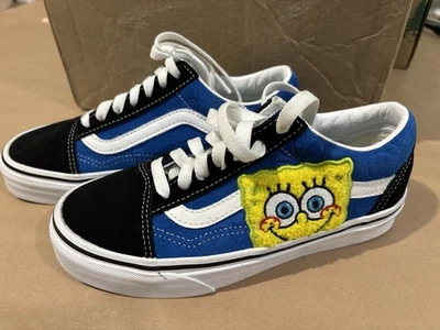 Bob Esponja Pantalones Cuadrados Vans Tenis Zapatos Informales Talla 3.5 Hombres, 5 Mujeres   Foto 1 de 4