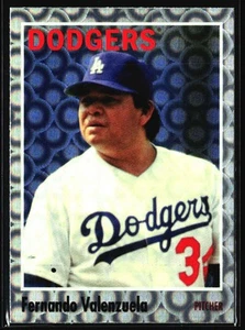 2024 Topps Archives End Cap Foil Fernando Valenzuela Los Angeles Dodgers #176 - Picture 1 of 2