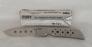 Vintage Fury 40081 Stainless Steel Serrated Knife Made in Japan New in Box - Picture 1 of 10