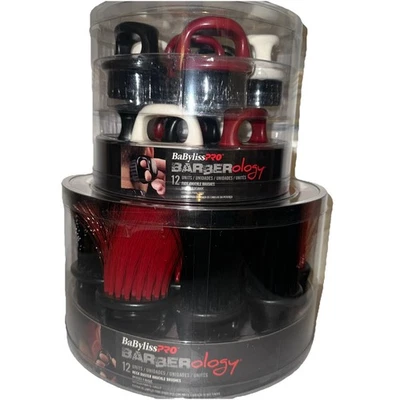Mega pacote de escova BaBylissPRO Barberology espanador de pescoço 12 curtas 12 longas - Imagem 1 de 4